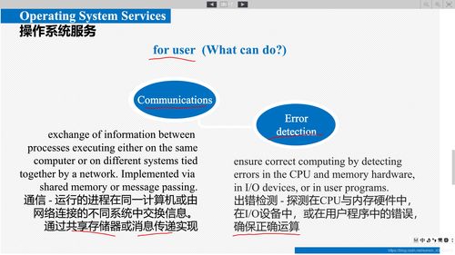 操作系統提供的服務 基礎軟件服務思維導圖